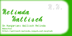 melinda wallisch business card